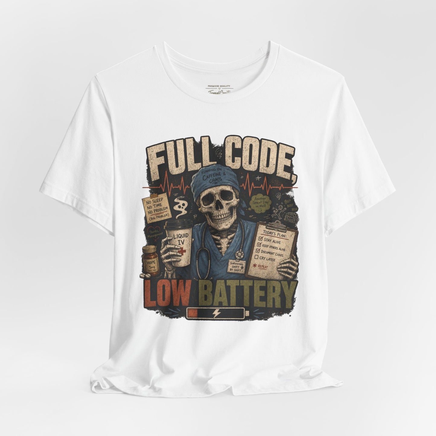 Full Code, Low Battery Tee