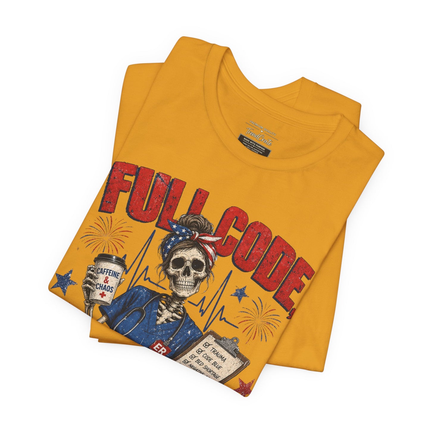 Freedom Mode Skull Nurse Tee