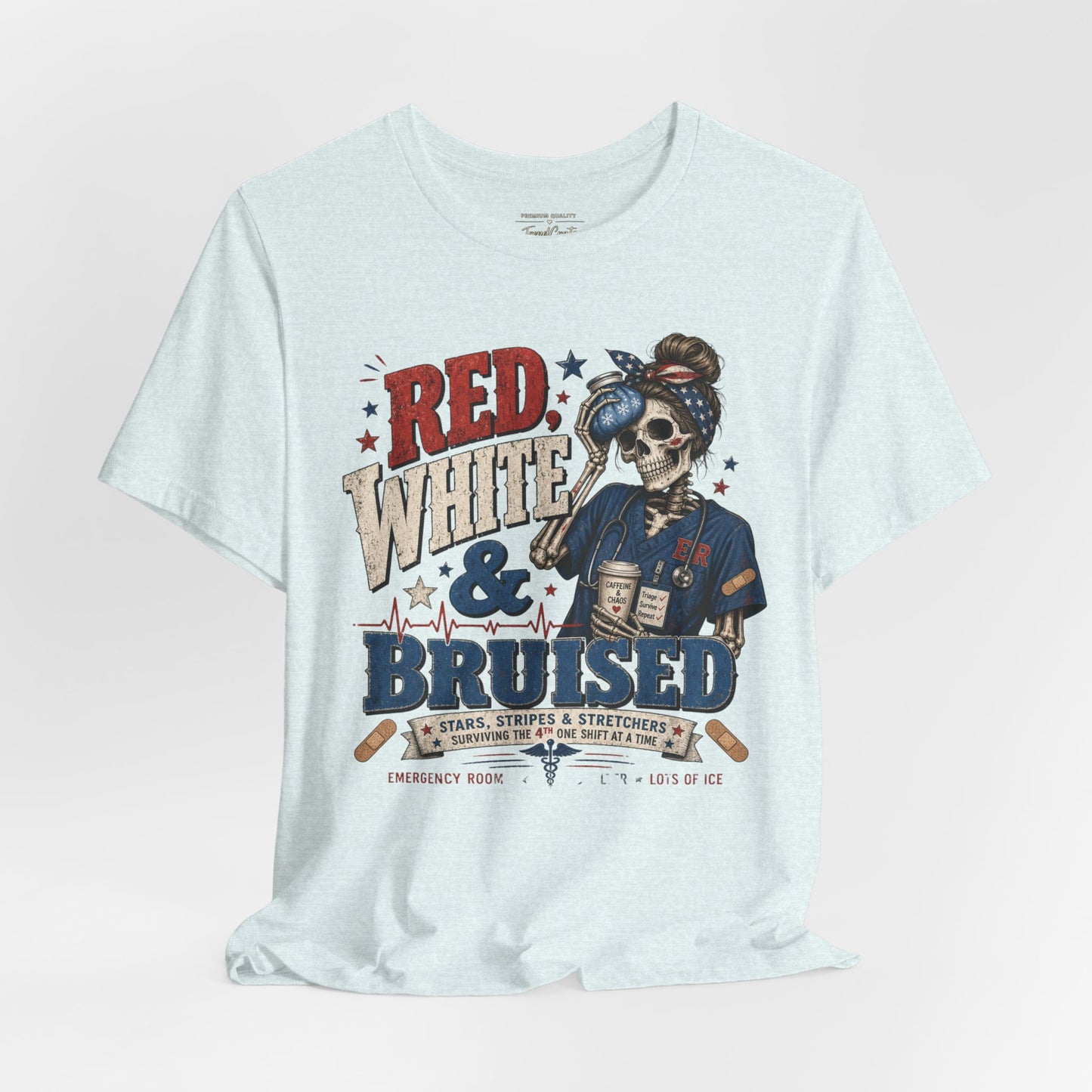 Red White & Bruised Tee