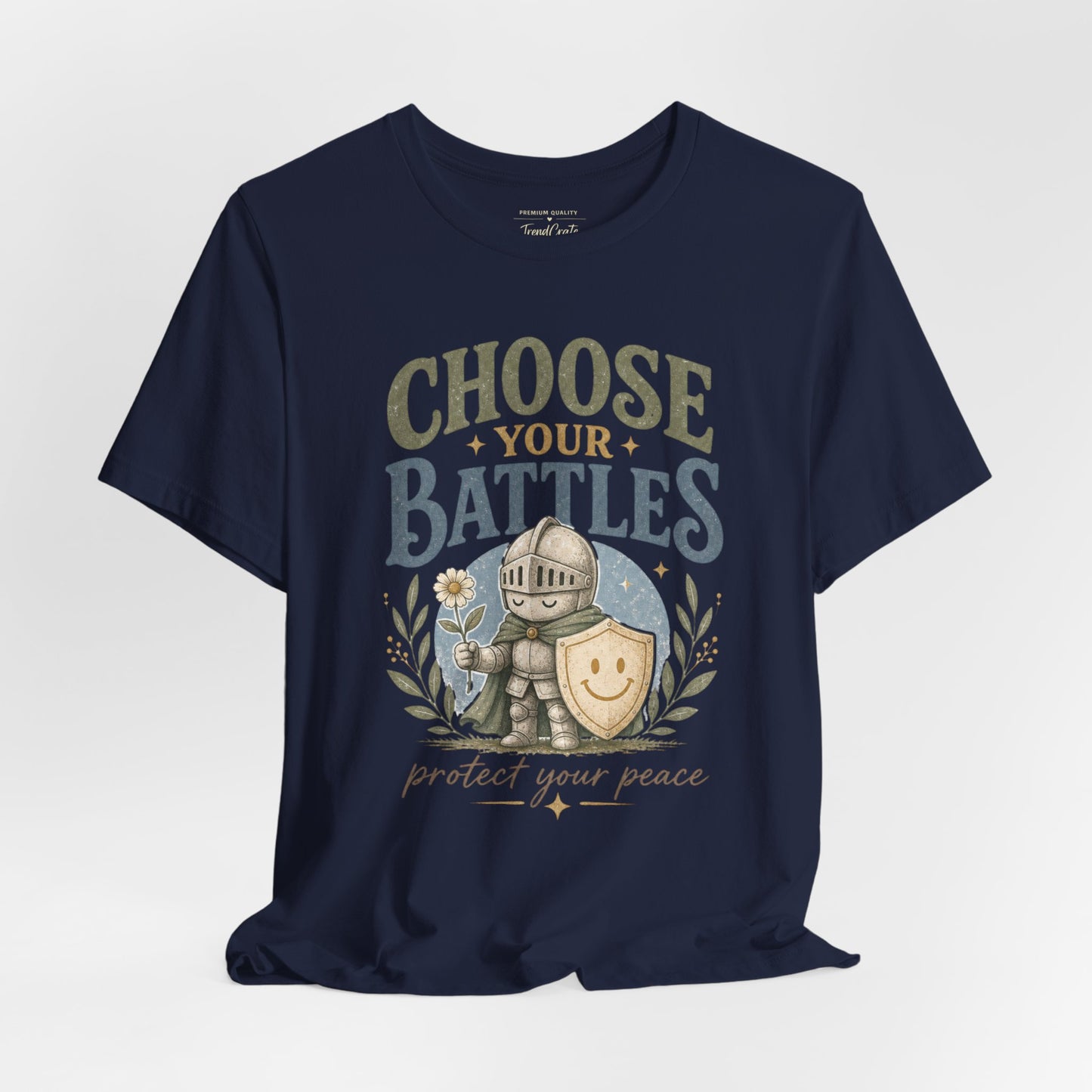 Choose Your Battles Tee — 'Protect Your Peace' Knight Graphic T-Shirt