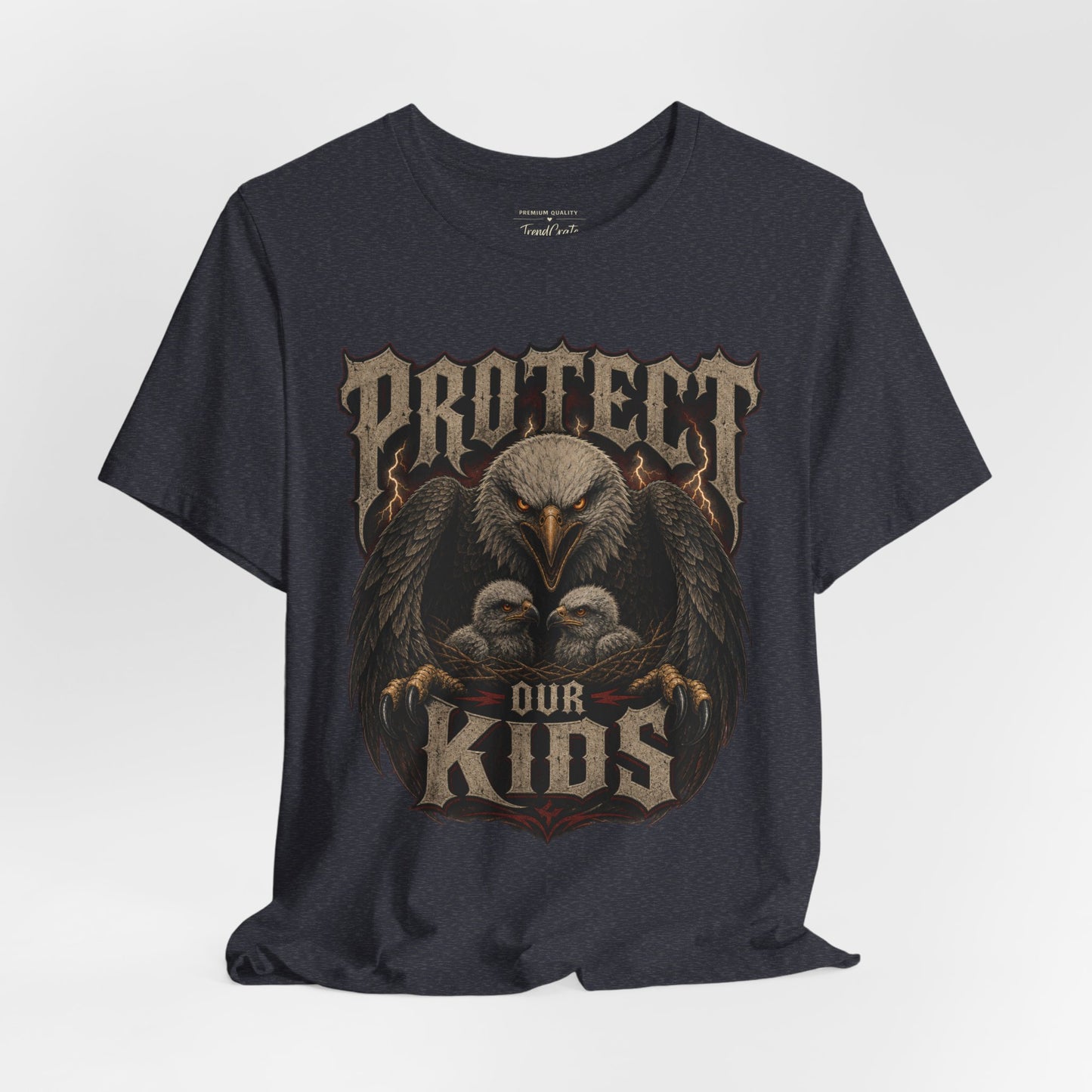 Protect Our Kids Eagle T-Shirt – Patriotic Parent & Family Safety Tee