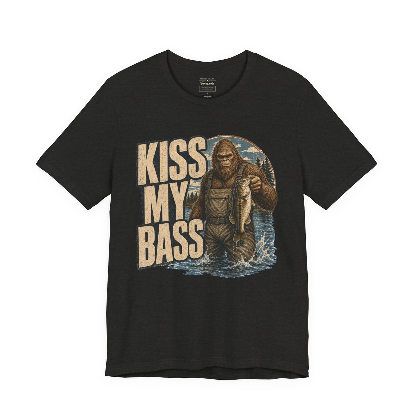 Kiss My Bass Fishing T-Shirt — Funny Bass Fisherman Graphic Tee
