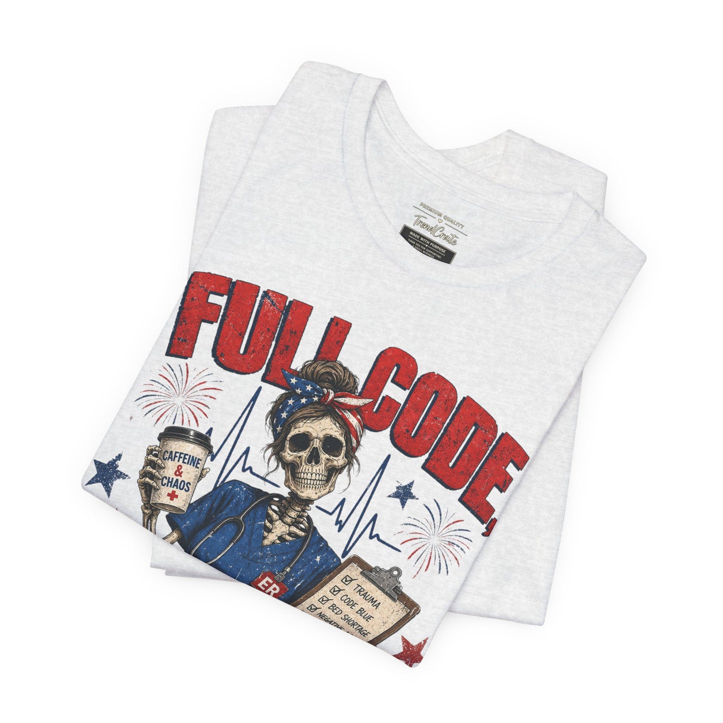 Freedom Mode Skull Nurse Tee