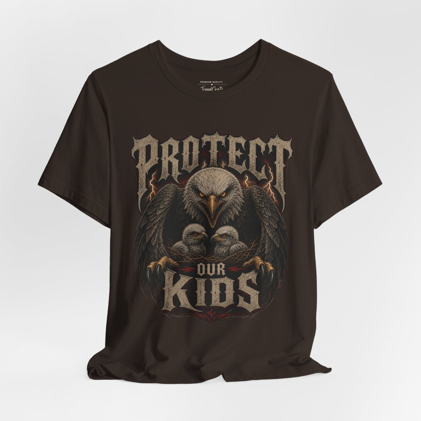 Protect Our Kids Eagle T-Shirt – Patriotic Parent & Family Safety Tee