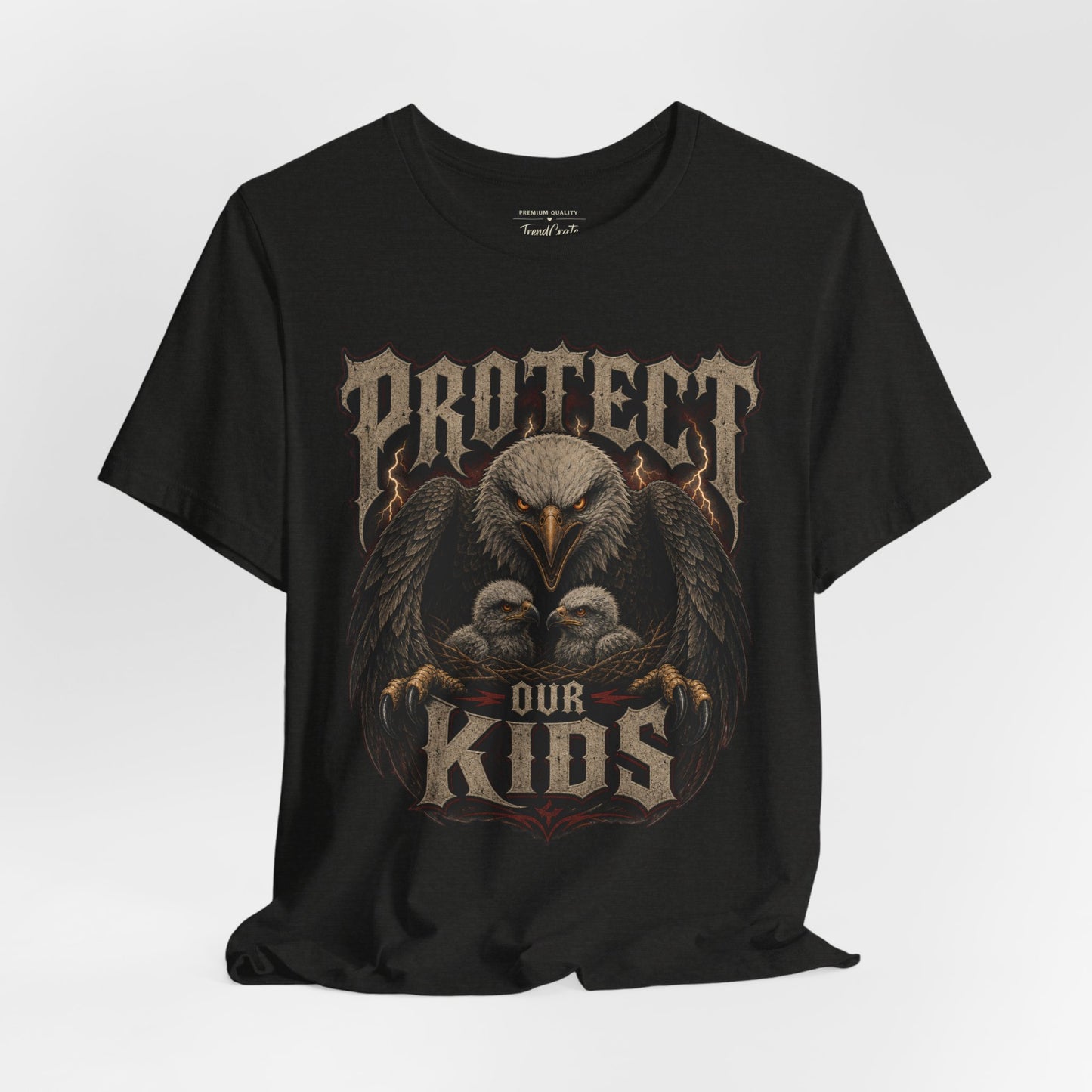 Protect Our Kids Eagle T-Shirt – Patriotic Parent & Family Safety Tee