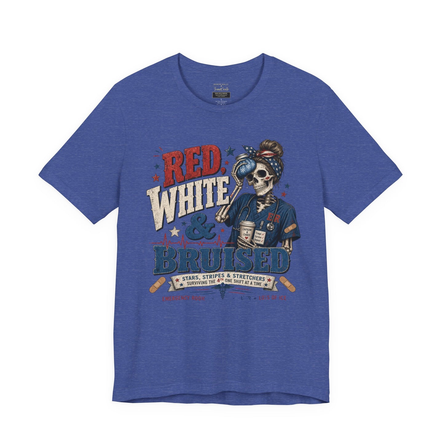 Red White & Bruised Tee