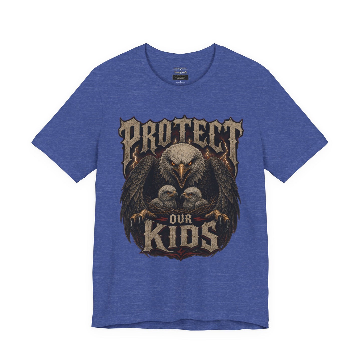 Protect Our Kids Eagle T-Shirt – Patriotic Parent & Family Safety Tee