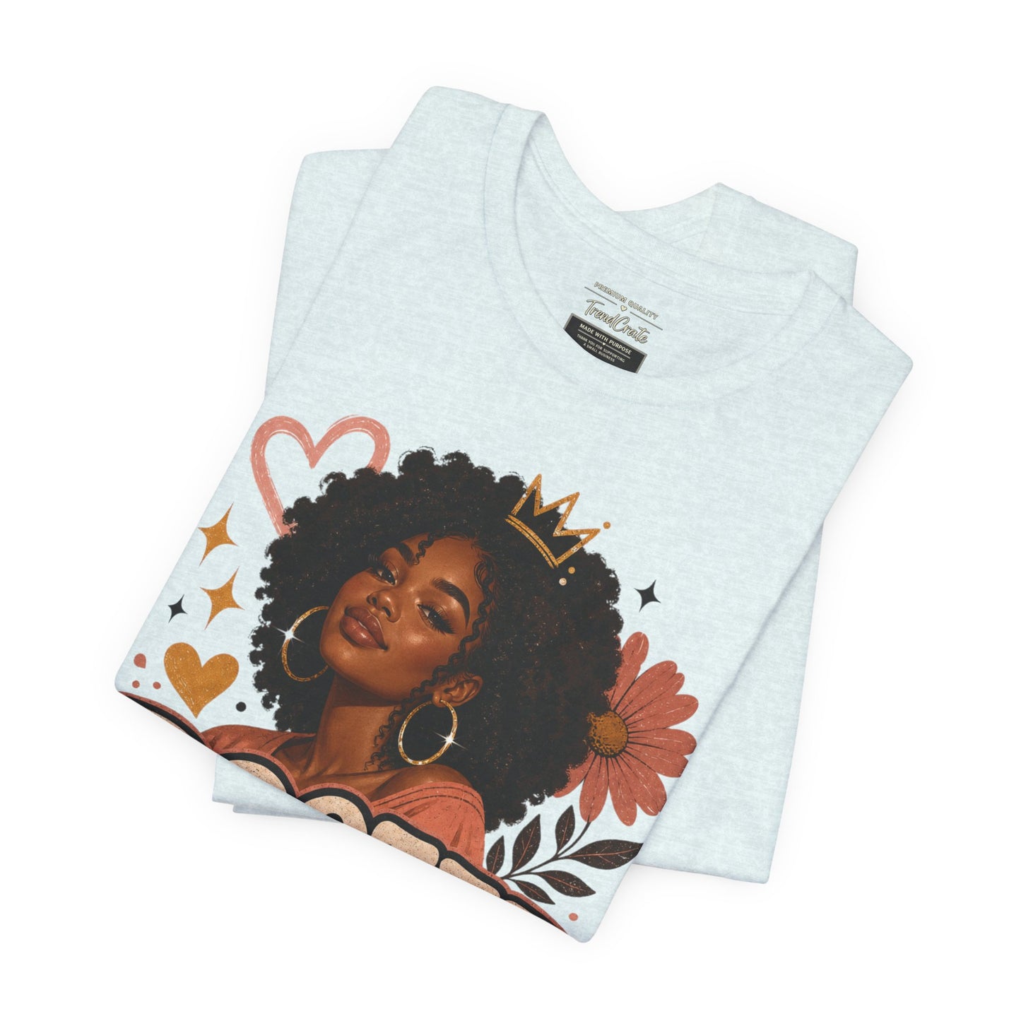 Rooted in Joy Tee — Afrocentric Inspirational Graphic T-Shirt