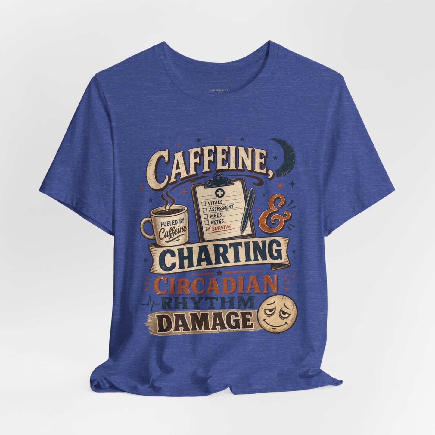 Caffeine & Charting Circadian Rhythm Damage Tee