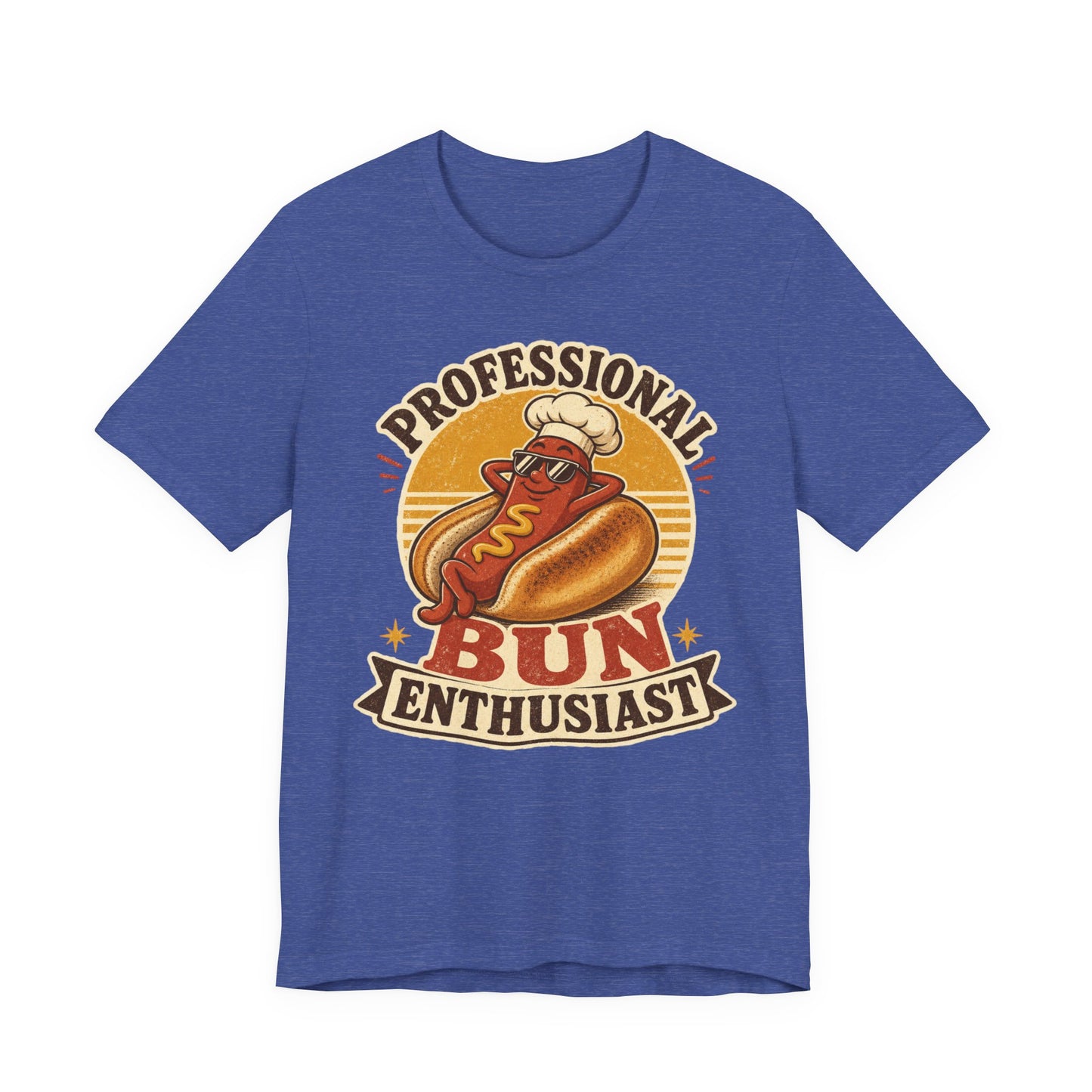 Professional Bun Enthusiast T-Shirt — Funny Hot Dog Graphic Tee