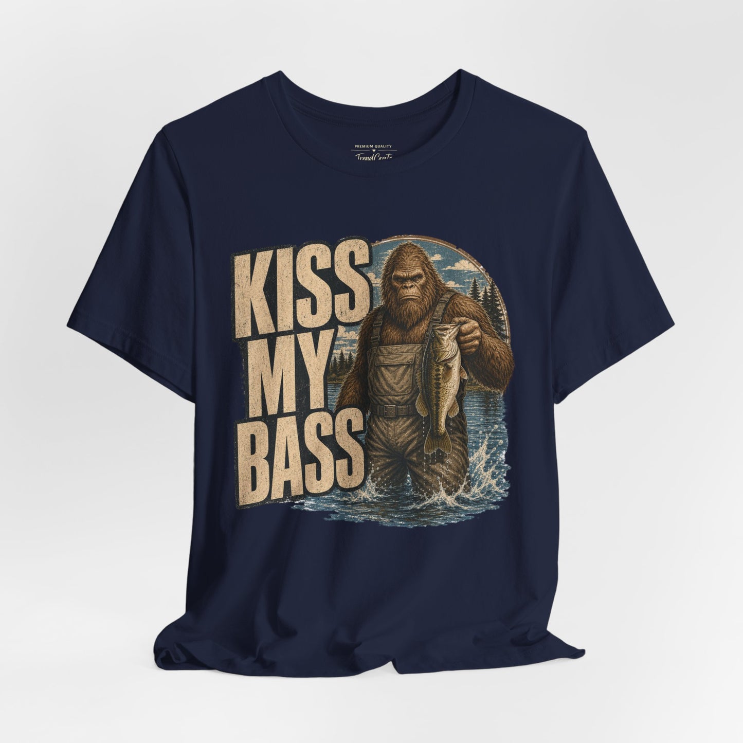 Kiss My Bass Fishing T-Shirt — Funny Bass Fisherman Graphic Tee