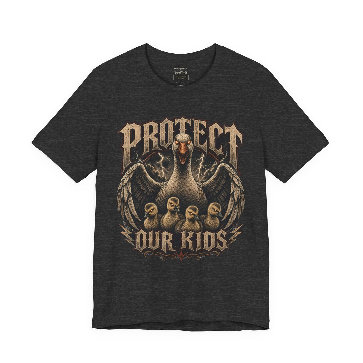 Protect Our Kids T-Shirt — Vintage Mama Bird & Chicks Family Protection Tee