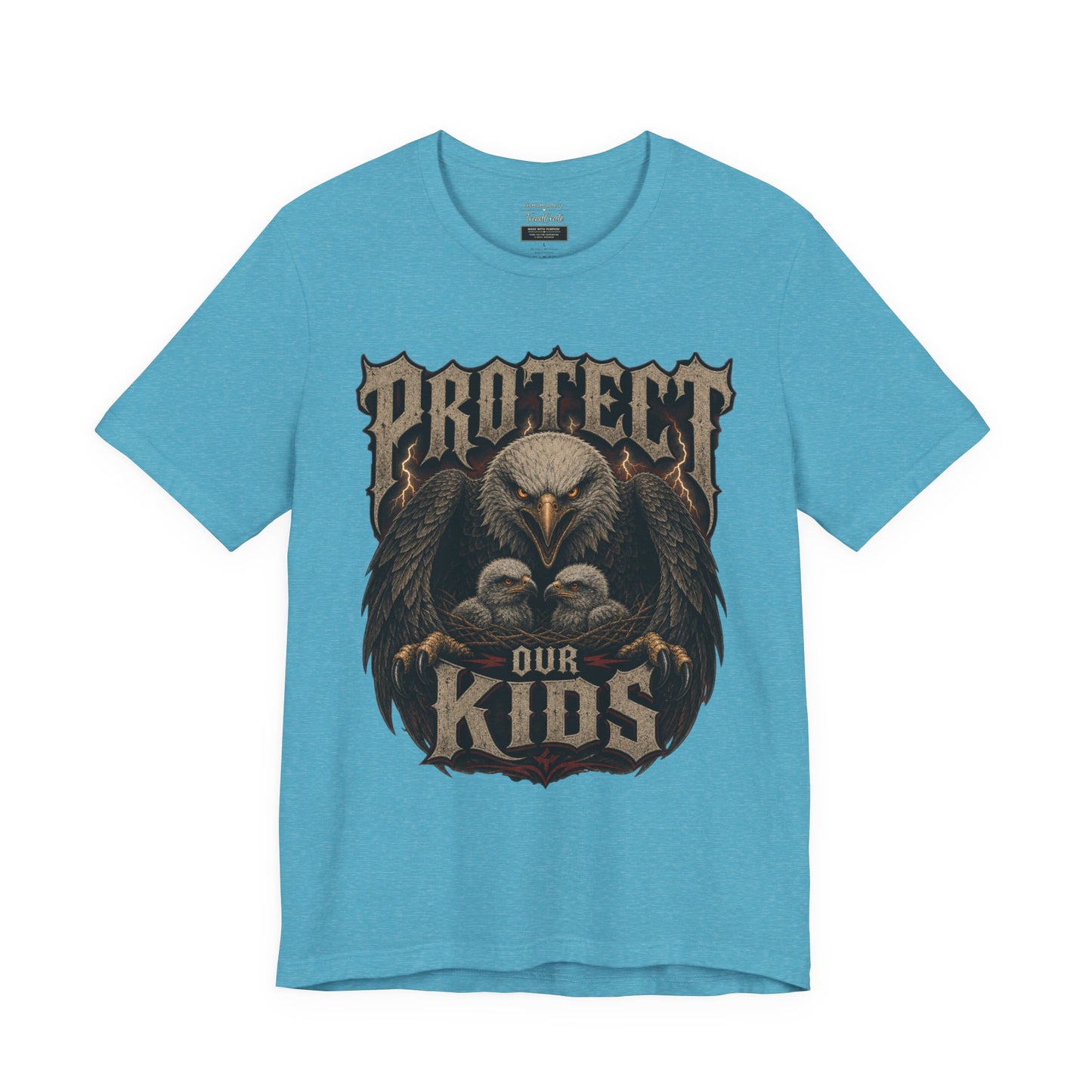 Protect Our Kids Eagle T-Shirt – Patriotic Parent & Family Safety Tee