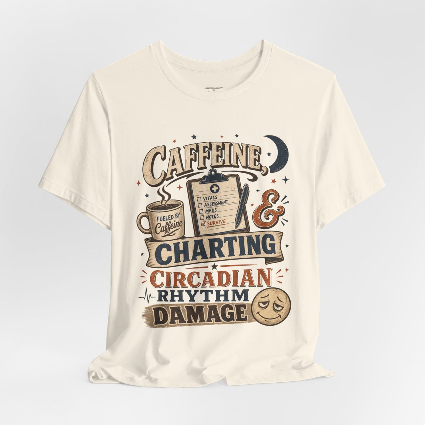 Caffeine & Charting Circadian Rhythm Damage Tee