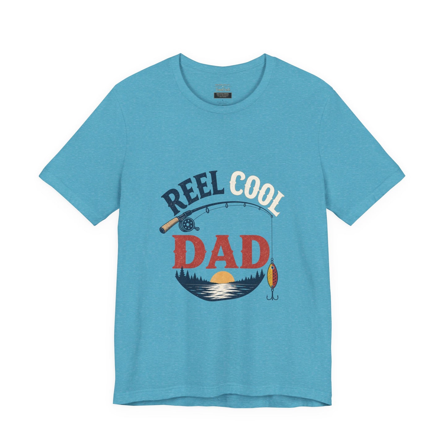 Reel Dad Fishing T-Shirt – Vintage Sunset Angler Tee for Fathers
