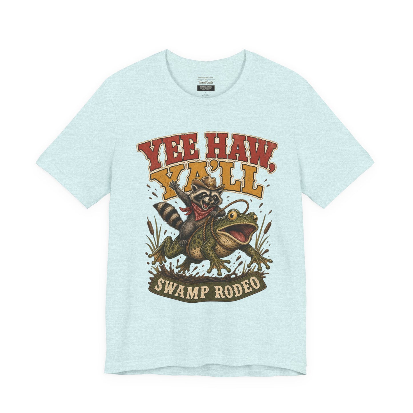 Yee Haw Y'all Swamp Rodeo T-Shirt — Funny Gator Rodeo Graphic Tee