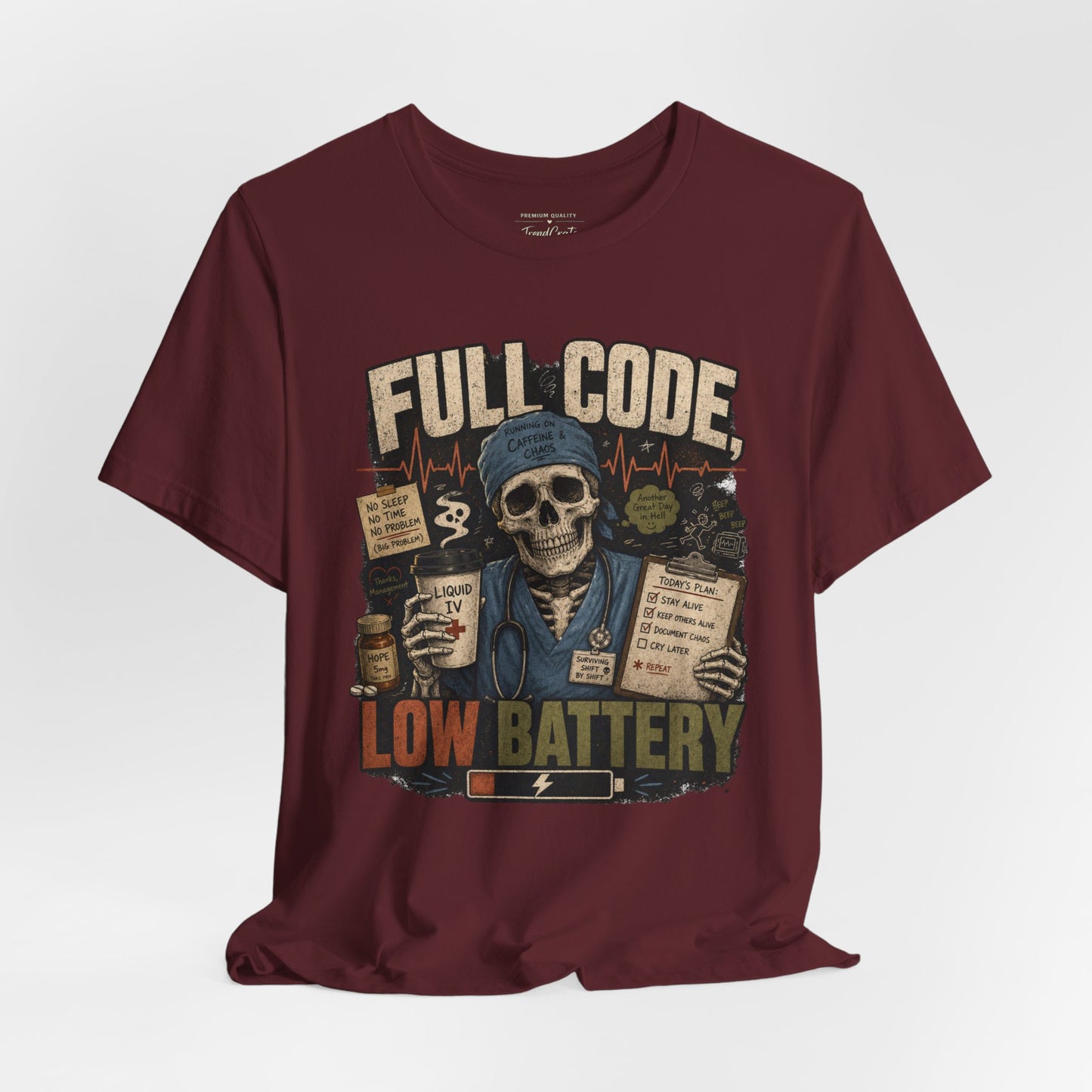 Full Code, Low Battery Tee