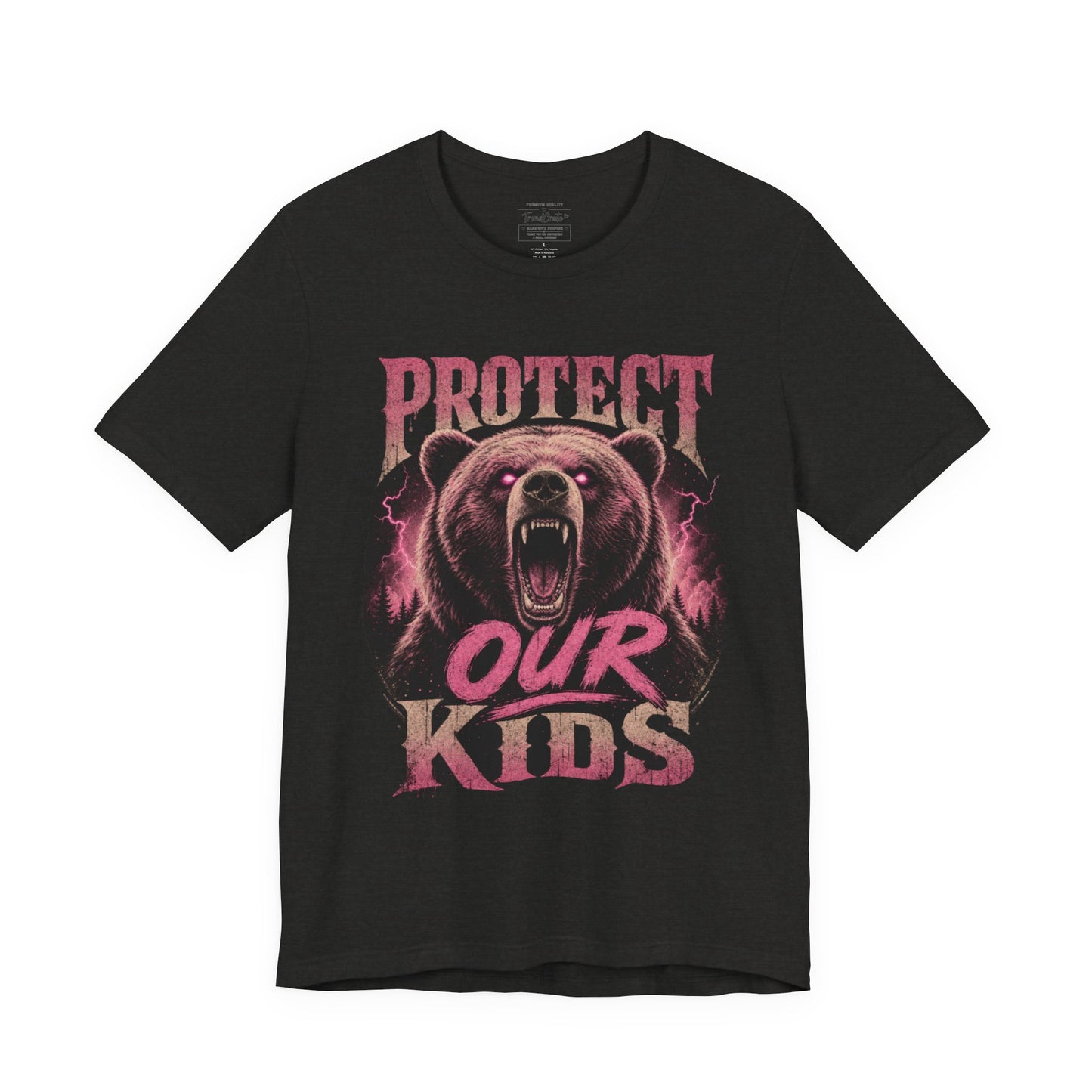 Protect Our Kids Bear T-Shirt — Fierce Mom/Dad Child Safety Tee