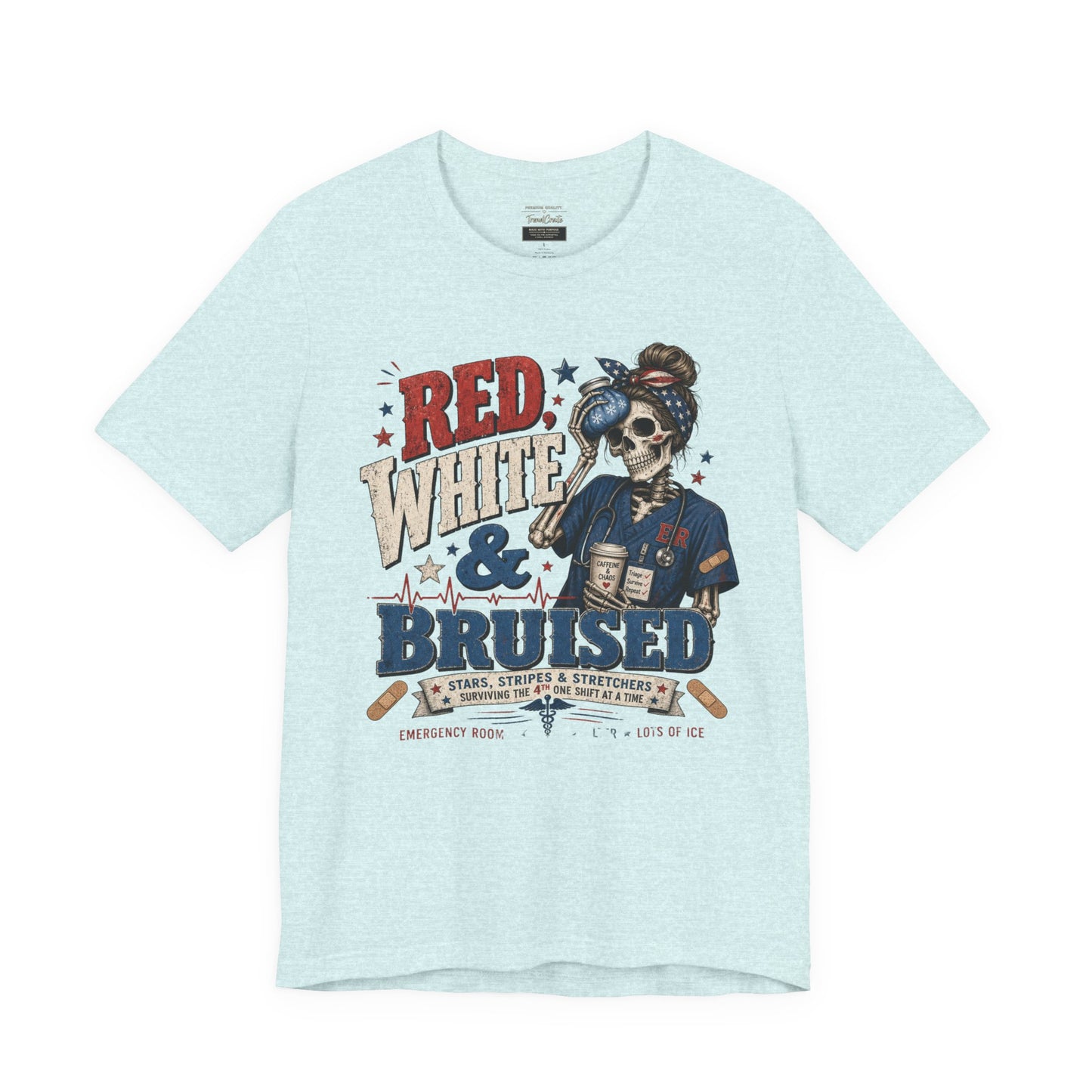 Red White & Bruised Tee