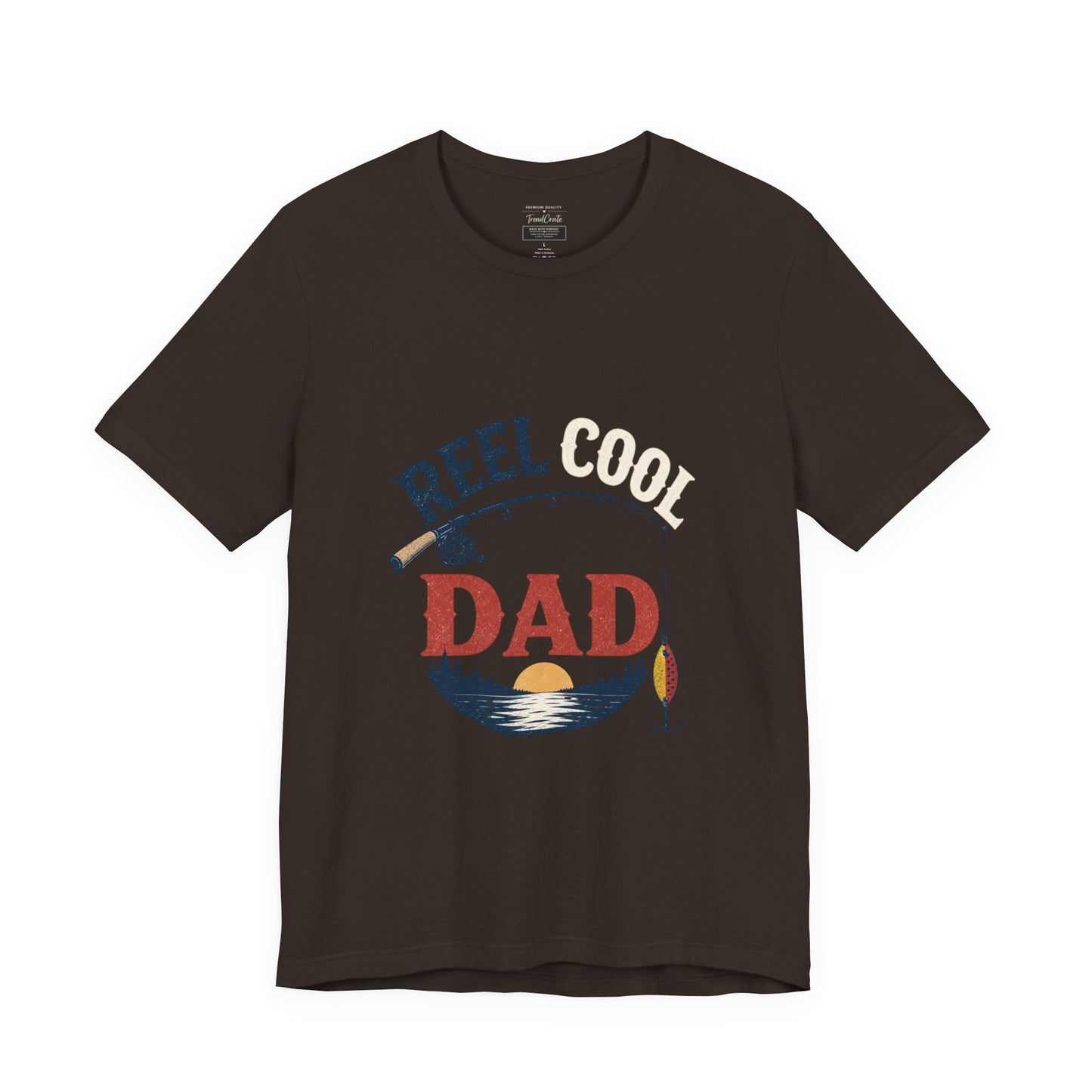 Reel Dad Fishing T-Shirt – Vintage Sunset Angler Tee for Fathers