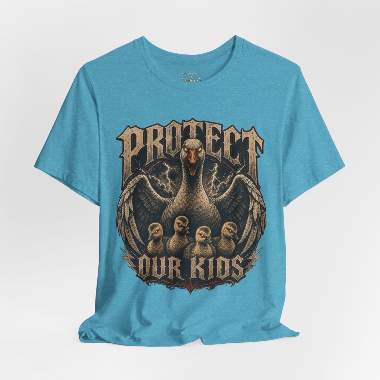 Protect Our Kids T-Shirt — Vintage Mama Bird & Chicks Family Protection Tee