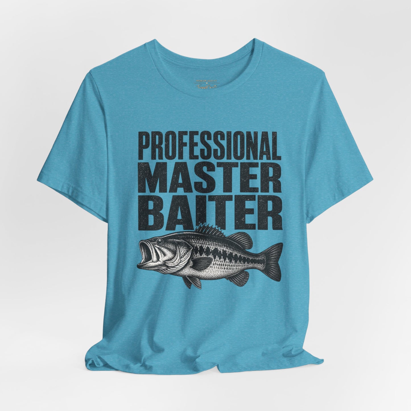 Fishing T-Shirt - "Professional Master Baiter" Bass Graphic Tee