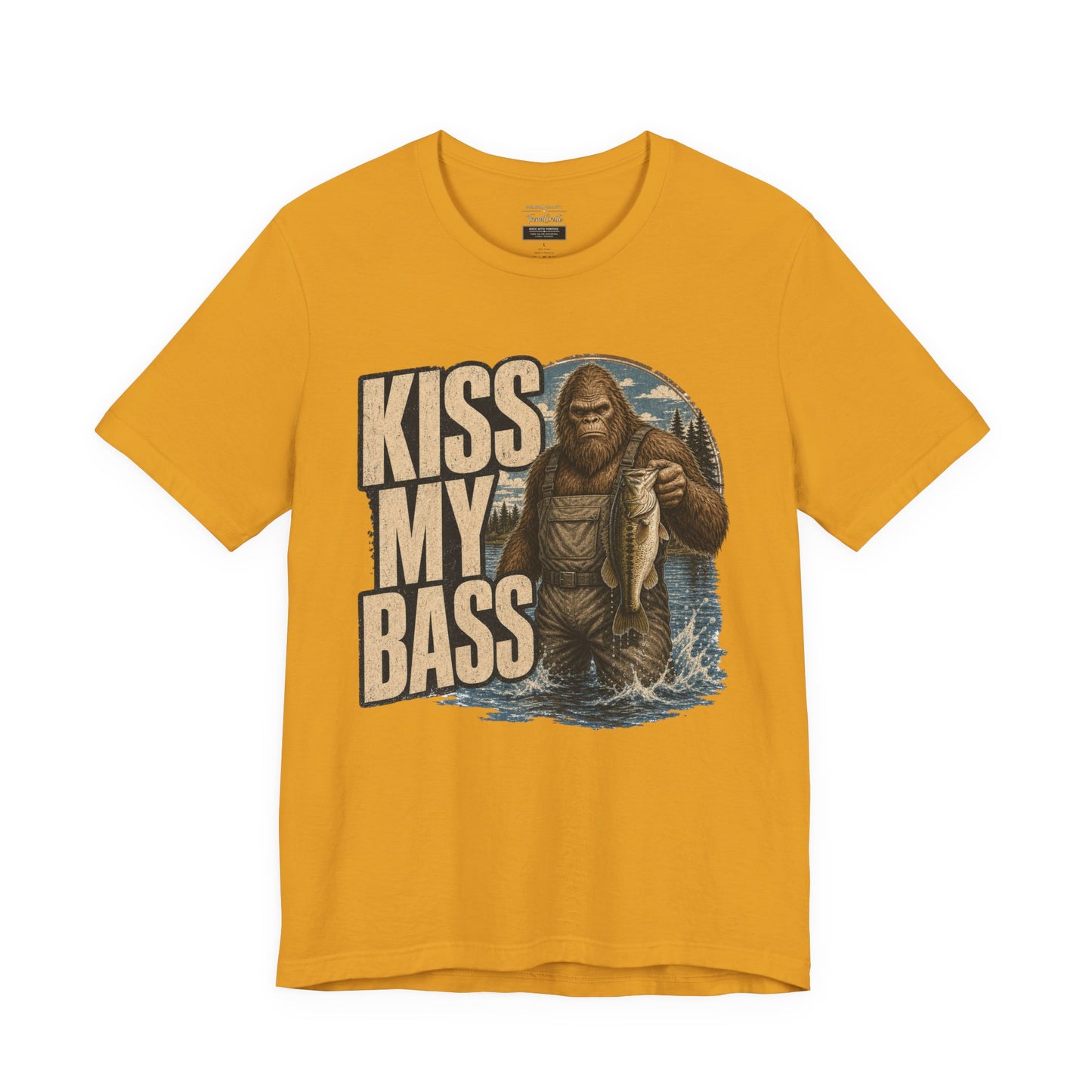 Kiss My Bass Fishing T-Shirt — Funny Bass Fisherman Graphic Tee