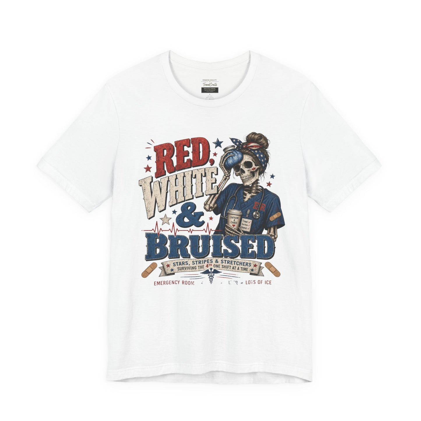 Red White & Bruised Tee
