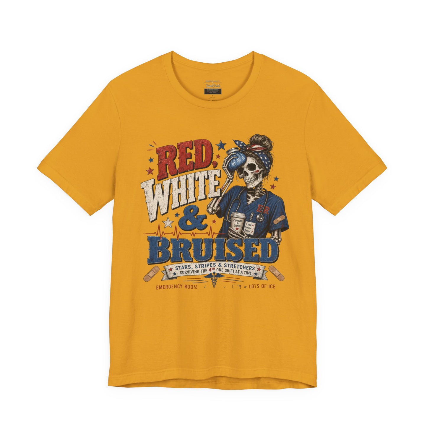 Red White & Bruised Tee