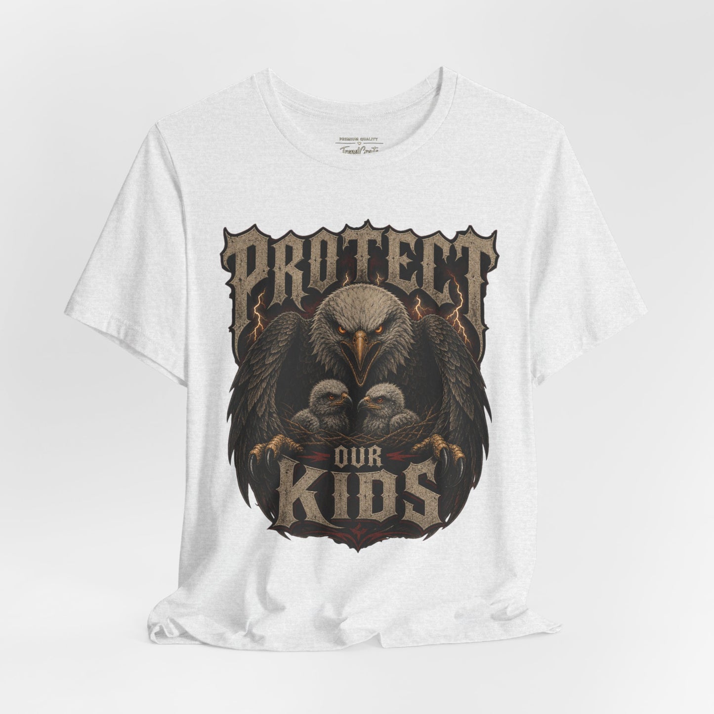 Protect Our Kids Eagle T-Shirt – Patriotic Parent & Family Safety Tee