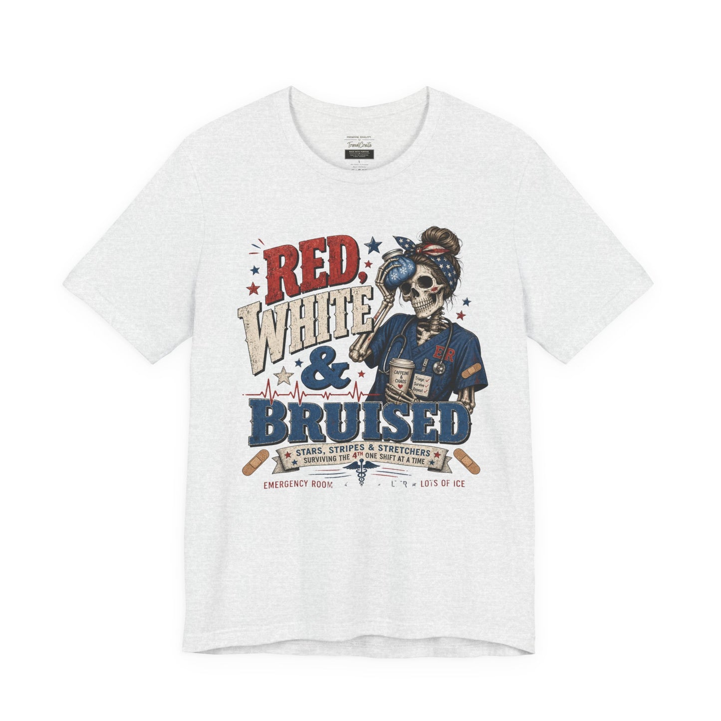 Red White & Bruised Tee
