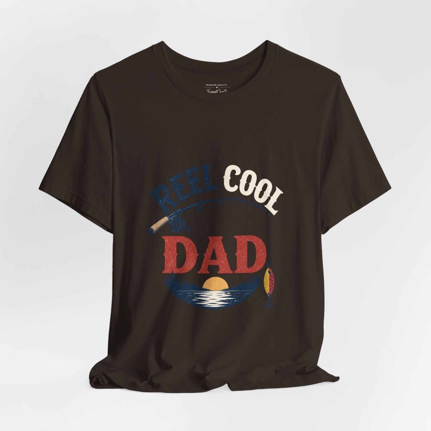 Reel Dad Fishing T-Shirt – Vintage Sunset Angler Tee for Fathers