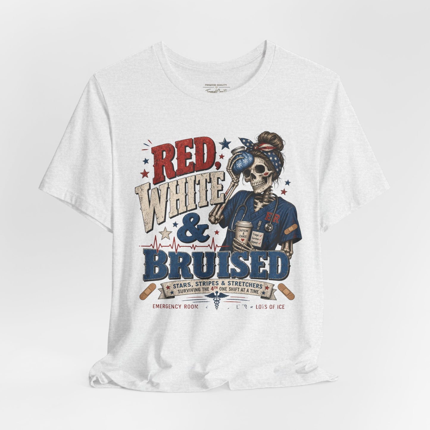 Red White & Bruised Tee