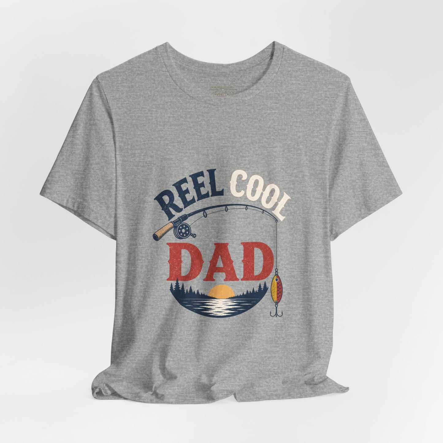 Reel Dad Fishing T-Shirt – Vintage Sunset Angler Tee for Fathers