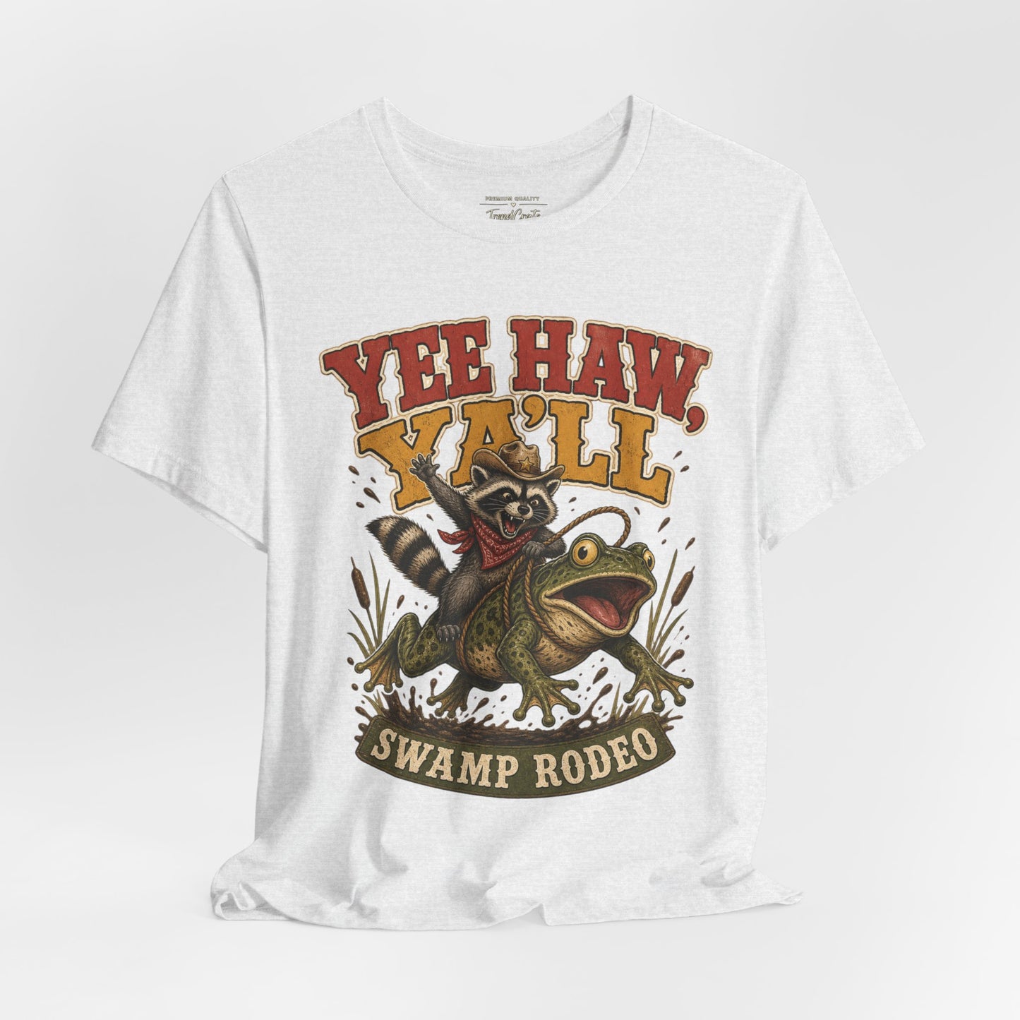 Yee Haw Y'all Swamp Rodeo T-Shirt — Funny Gator Rodeo Graphic Tee