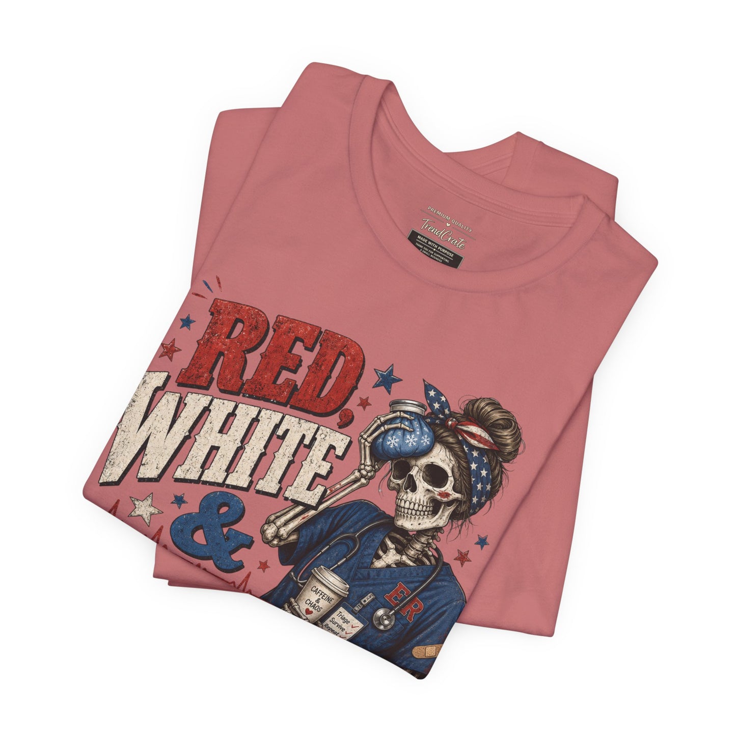 Red White & Bruised Tee