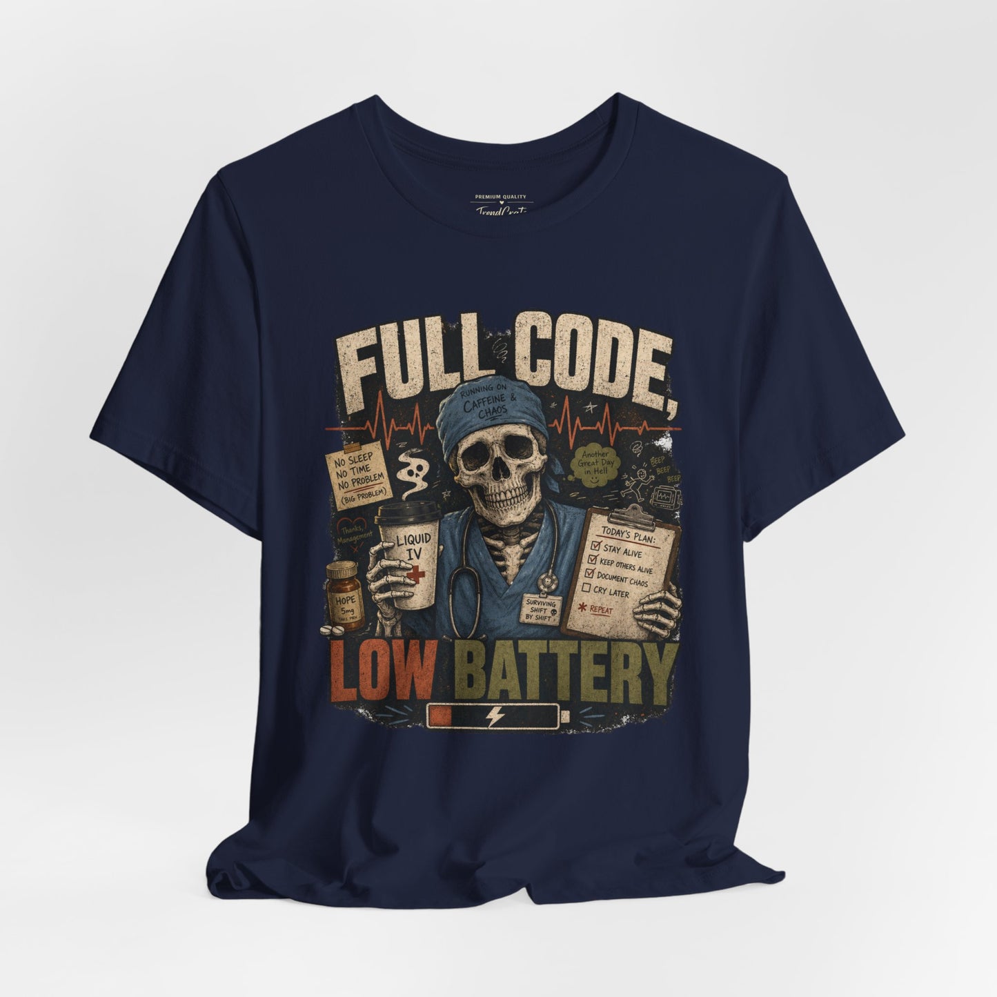 Full Code, Low Battery Tee