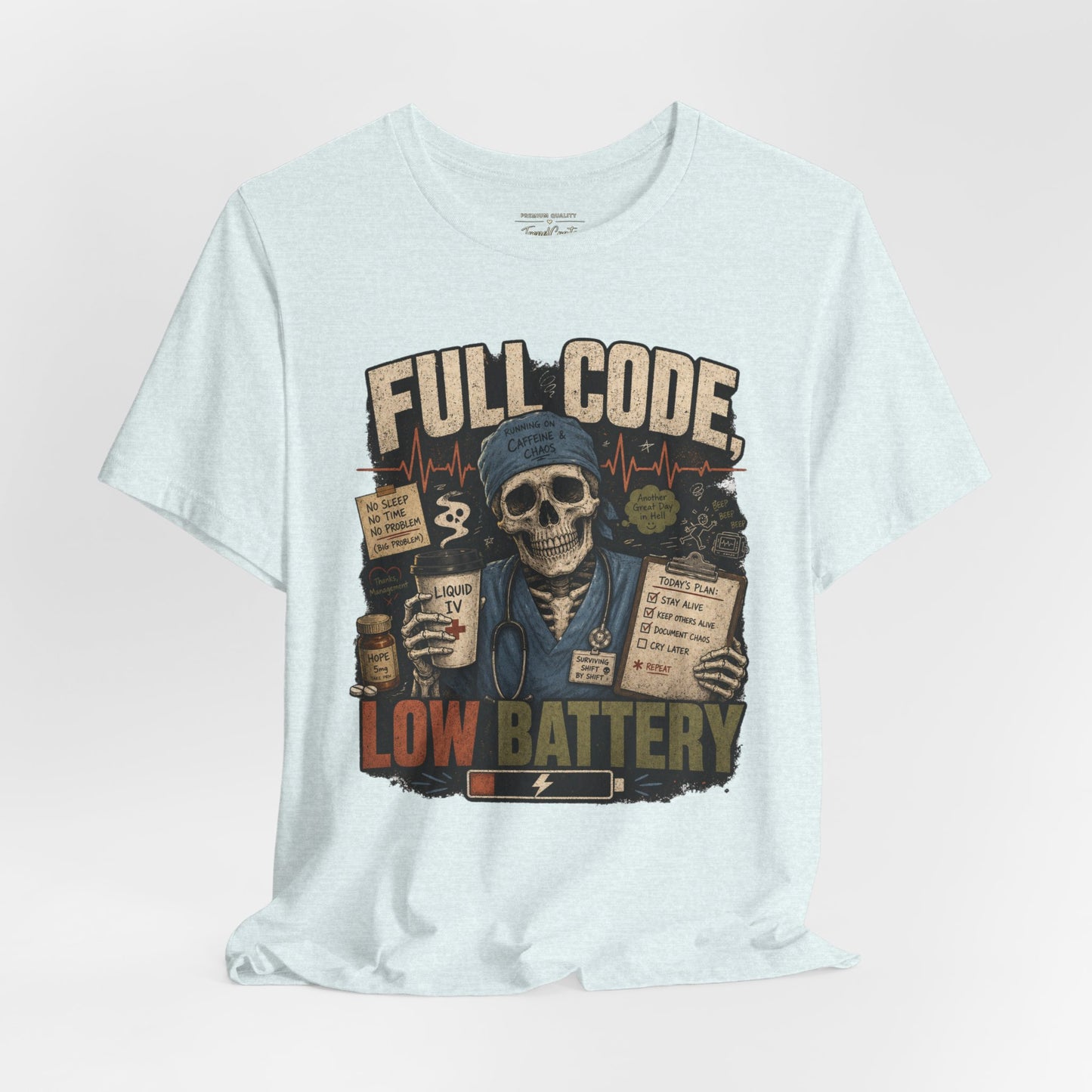 Full Code, Low Battery Tee
