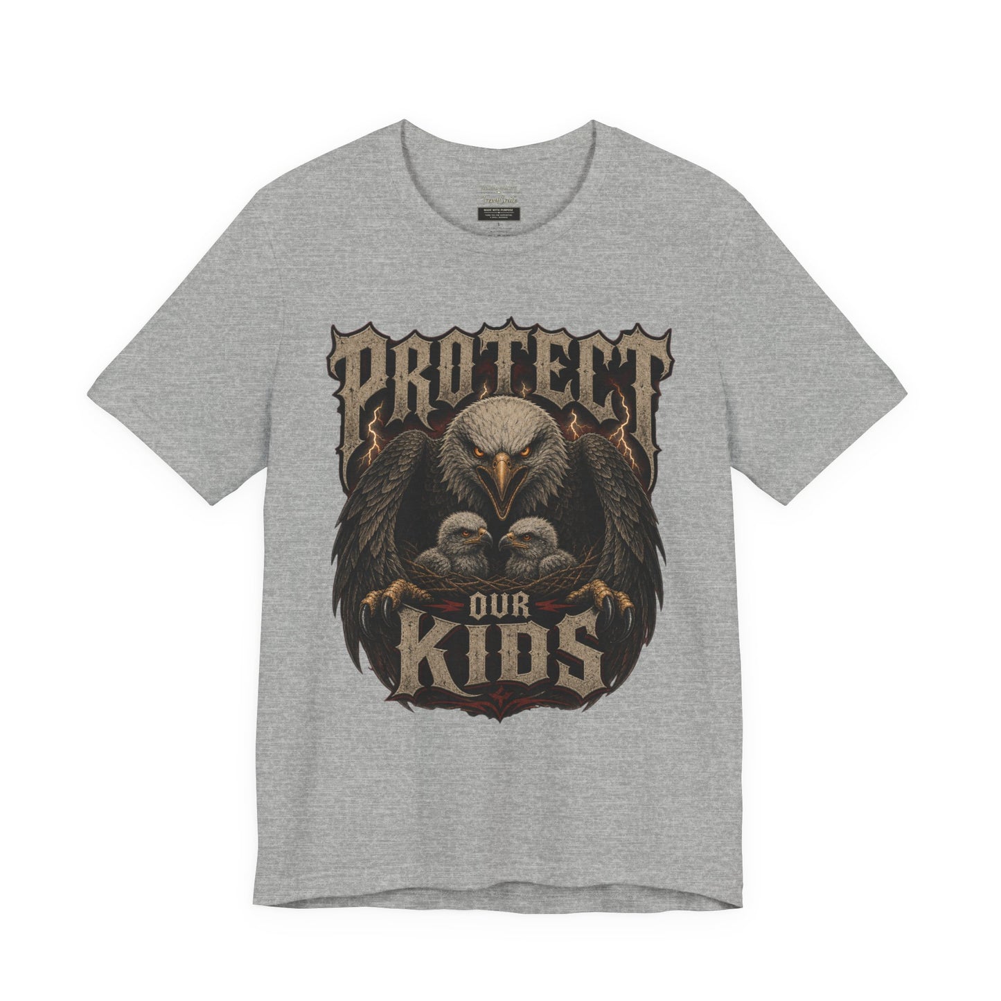 Protect Our Kids Eagle T-Shirt – Patriotic Parent & Family Safety Tee