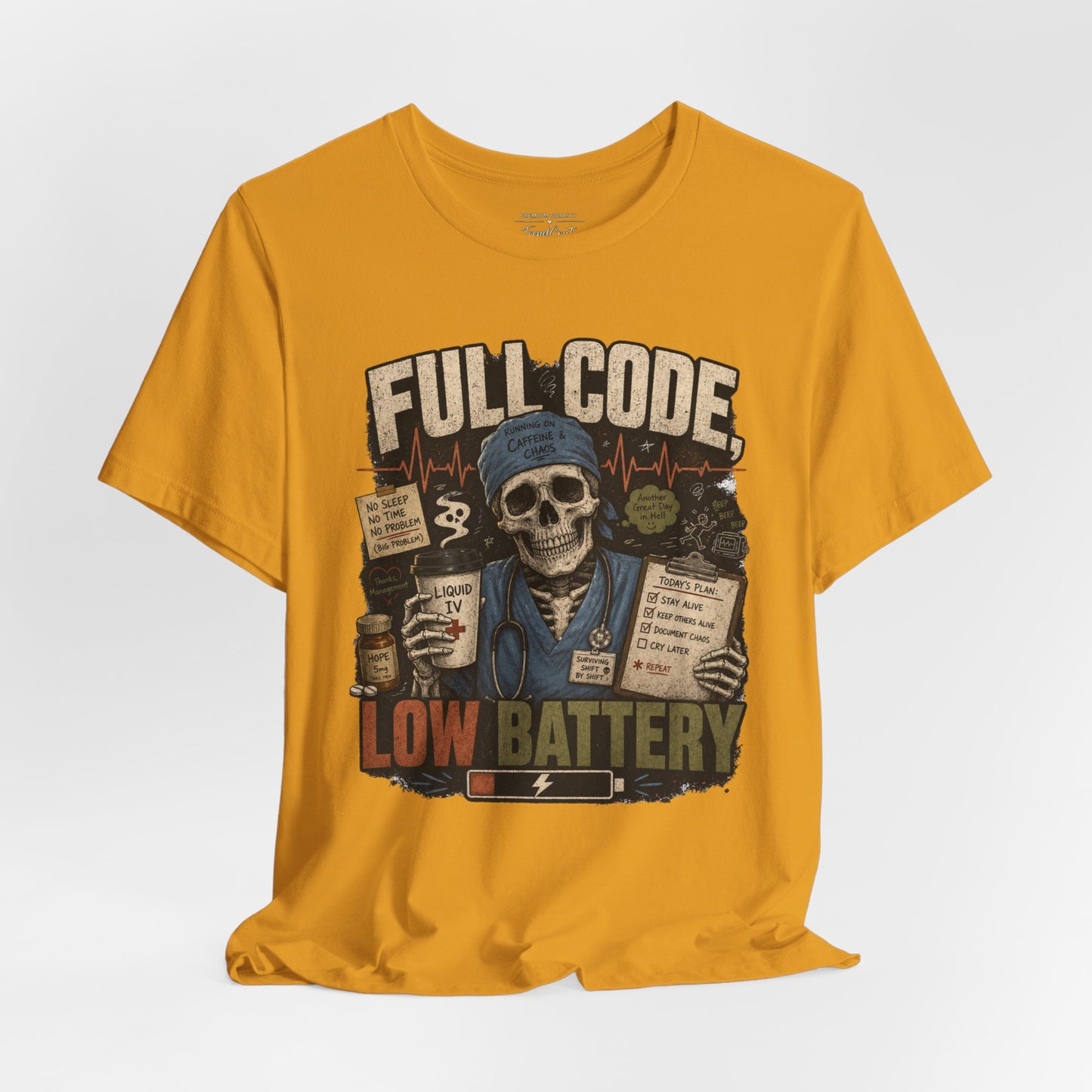 Full Code, Low Battery Tee