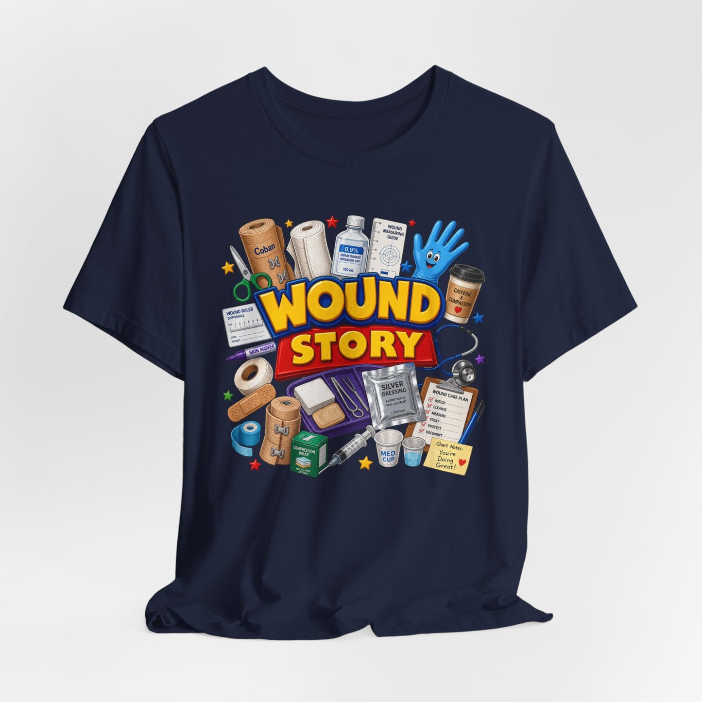 Wound Story Funny Wound Care Tee