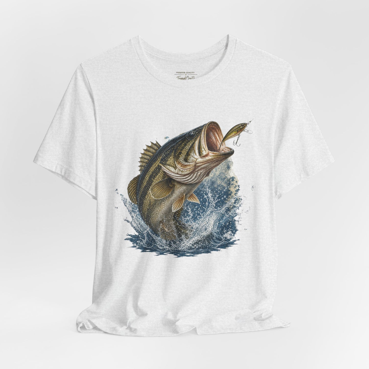Bass Fishing T‑Shirt — Leaping Largemouth Design