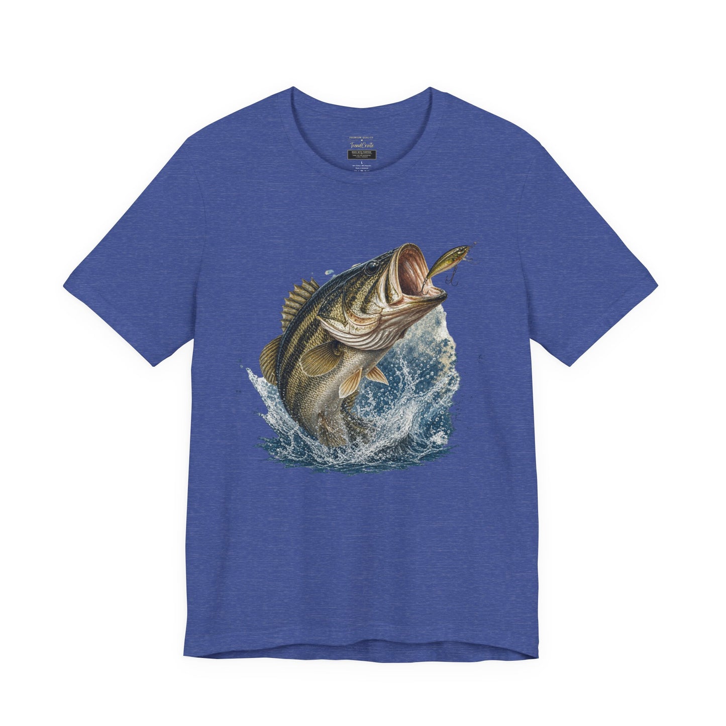 Bass Fishing T‑Shirt — Leaping Largemouth Design