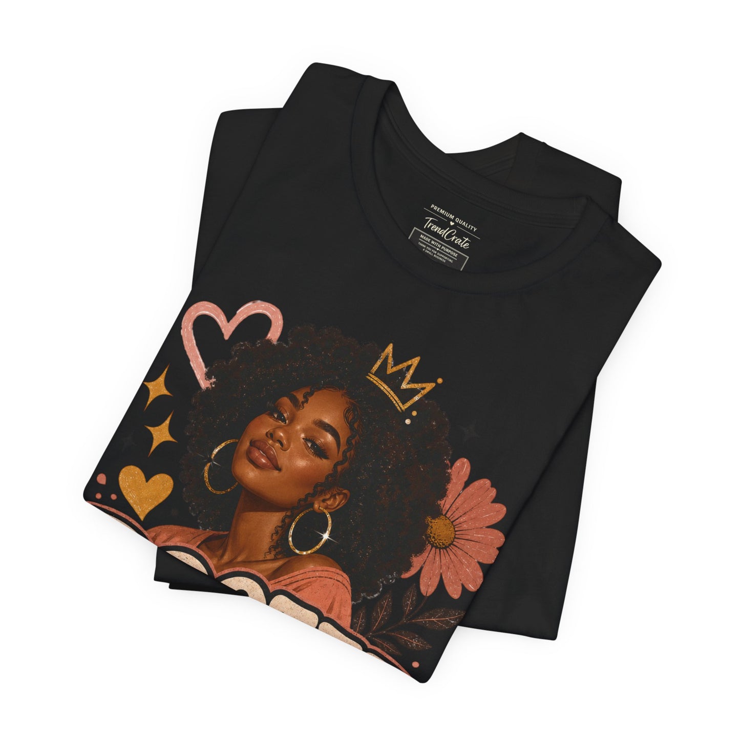 Rooted in Joy Tee — Afrocentric Inspirational Graphic T-Shirt