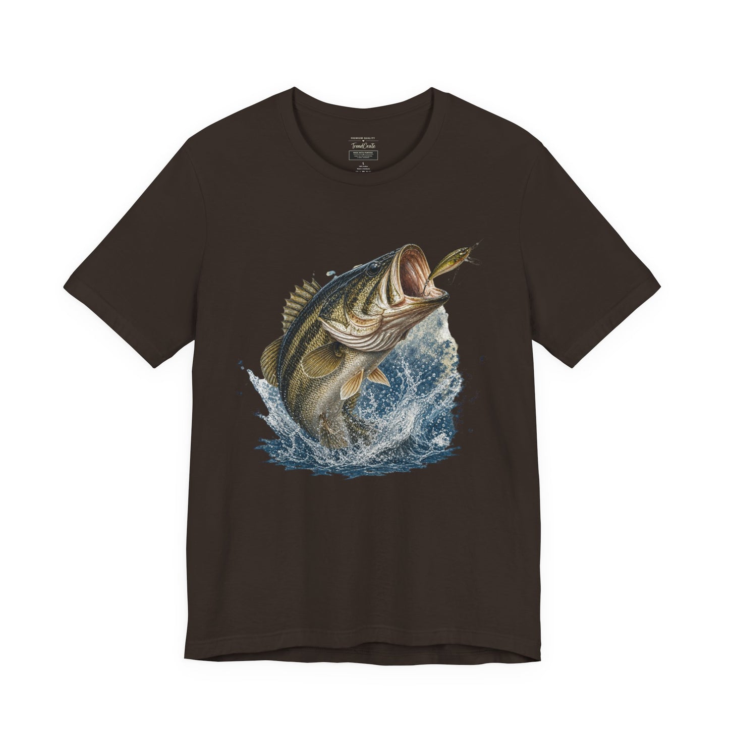Bass Fishing T‑Shirt — Leaping Largemouth Design