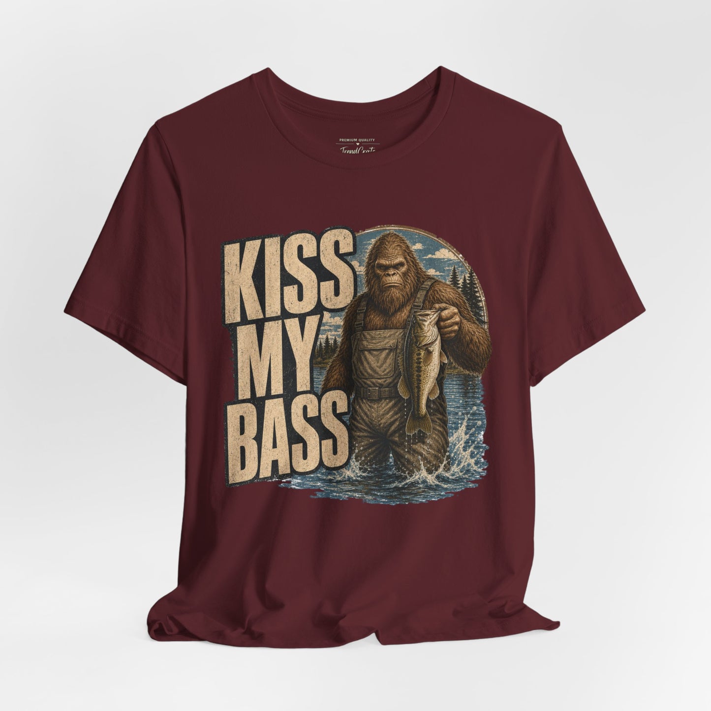 Kiss My Bass Fishing T-Shirt — Funny Bass Fisherman Graphic Tee