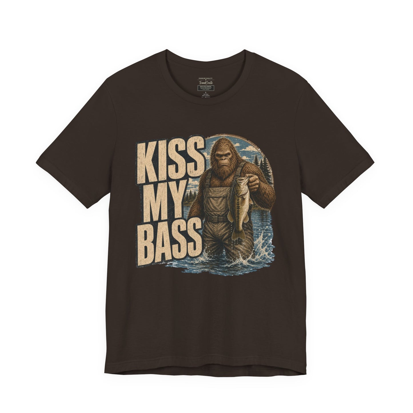 Kiss My Bass Fishing T-Shirt — Funny Bass Fisherman Graphic Tee
