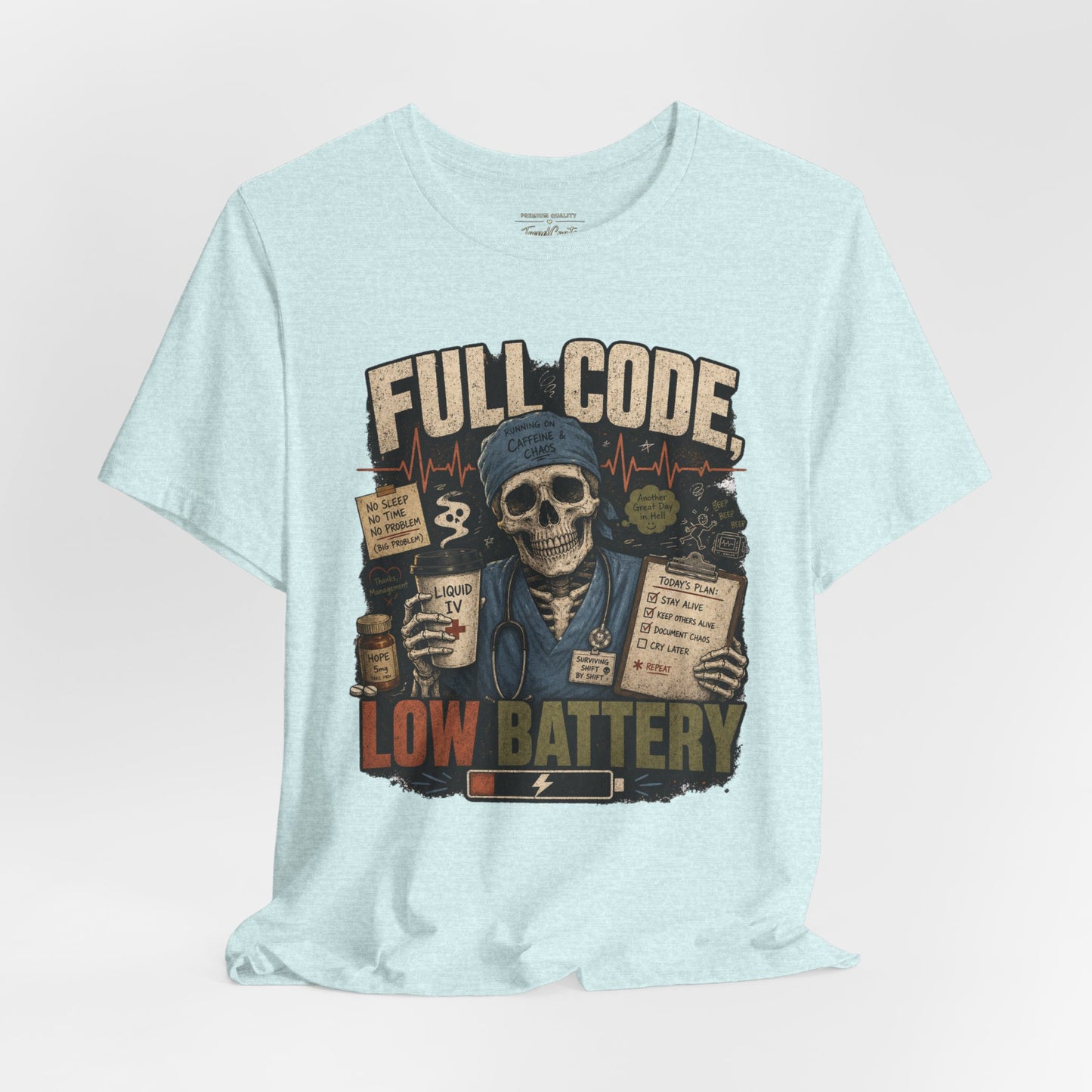 Full Code, Low Battery Tee