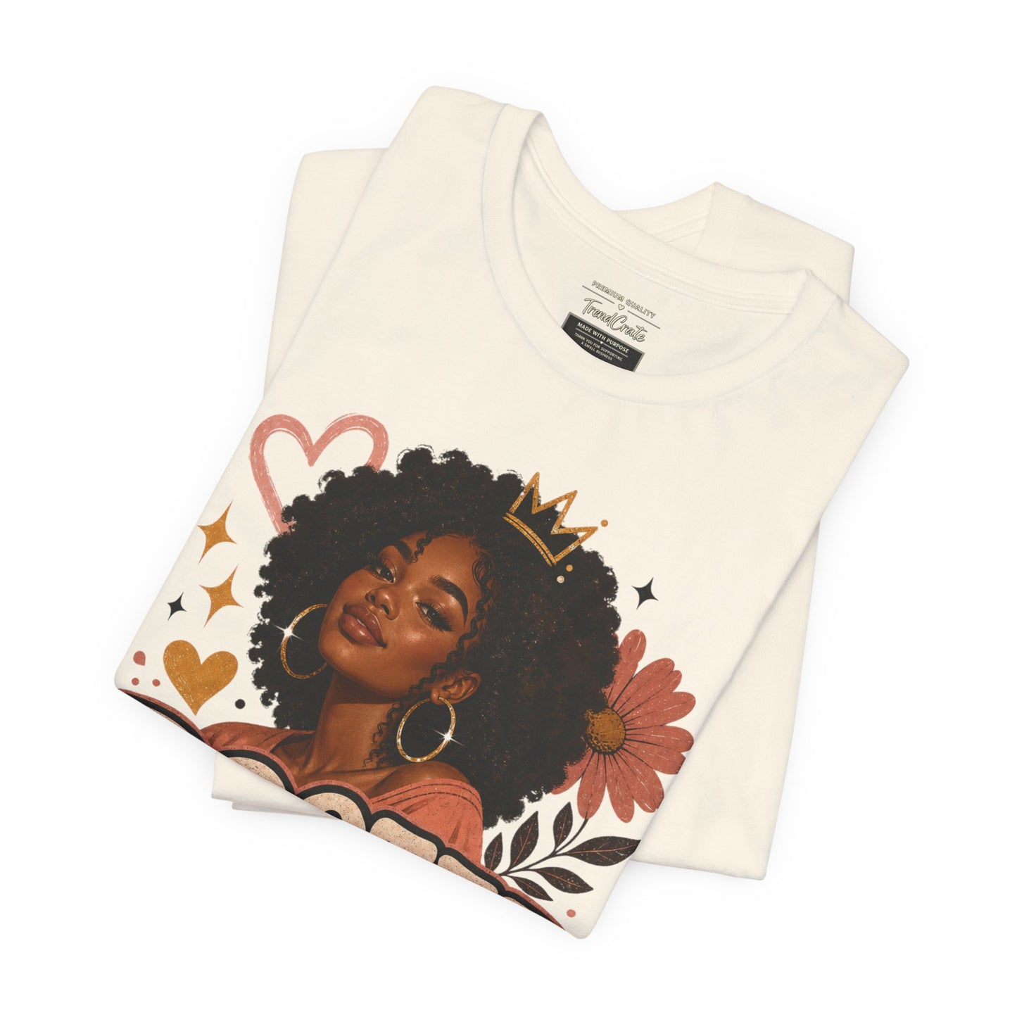 Rooted in Joy Tee — Afrocentric Inspirational Graphic T-Shirt