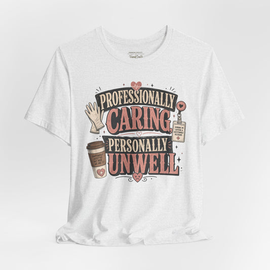 Professionally Caring, Personally Unwell Tee